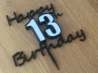 Happy 13th Birthday Cake Topper Taylor Swift theme