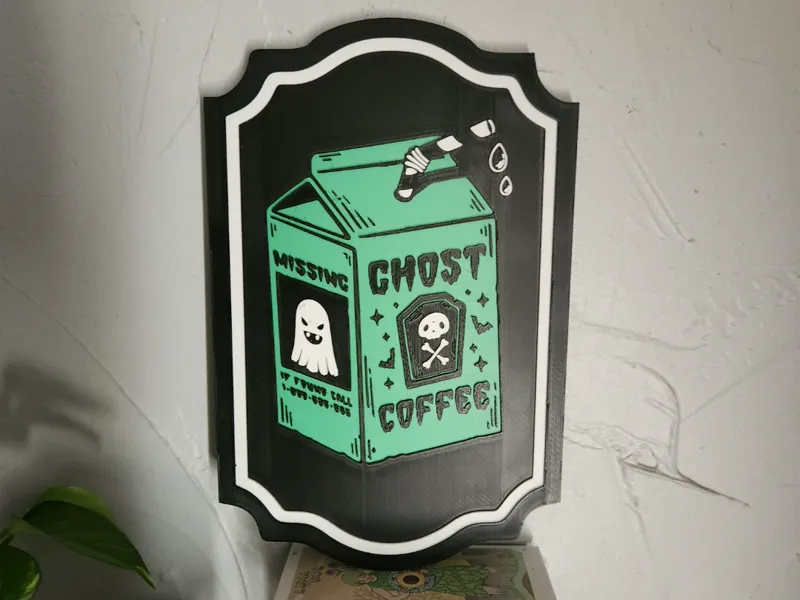 Ghost Coffee Wall Art