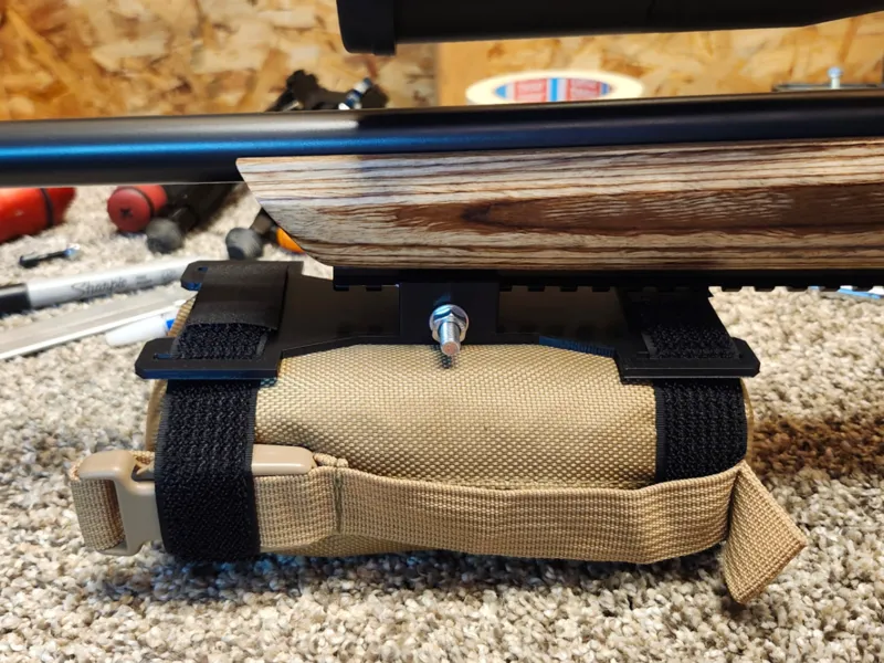 Rifle support bag mount