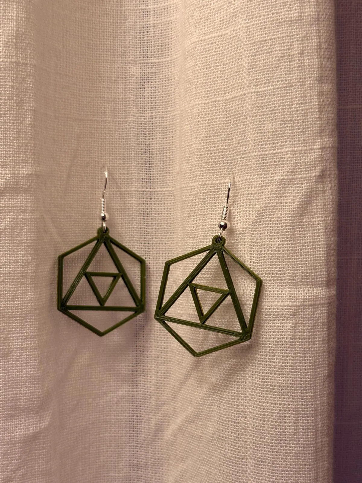 Icosahedron Inspired Earrings view 2