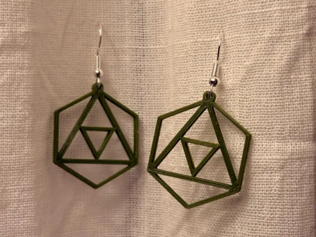 Icosahedron Inspired Earrings