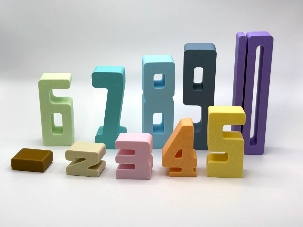 Stacking Number Blocks - Montessori Math Toy view 2