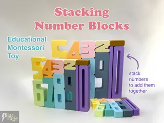 Stacking Number Blocks - Montessori Math Toy