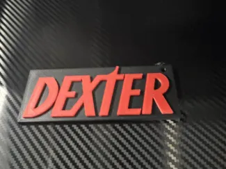 dexter keychain/logo