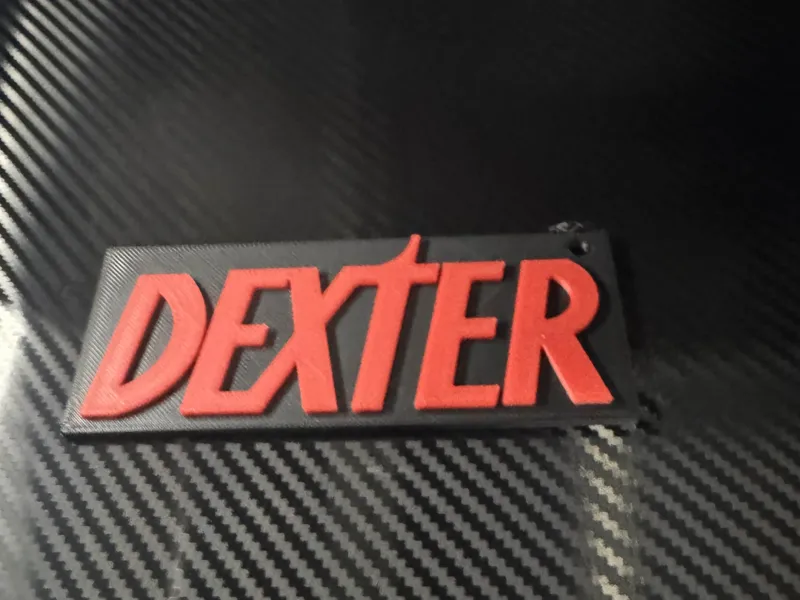dexter keychain/logo