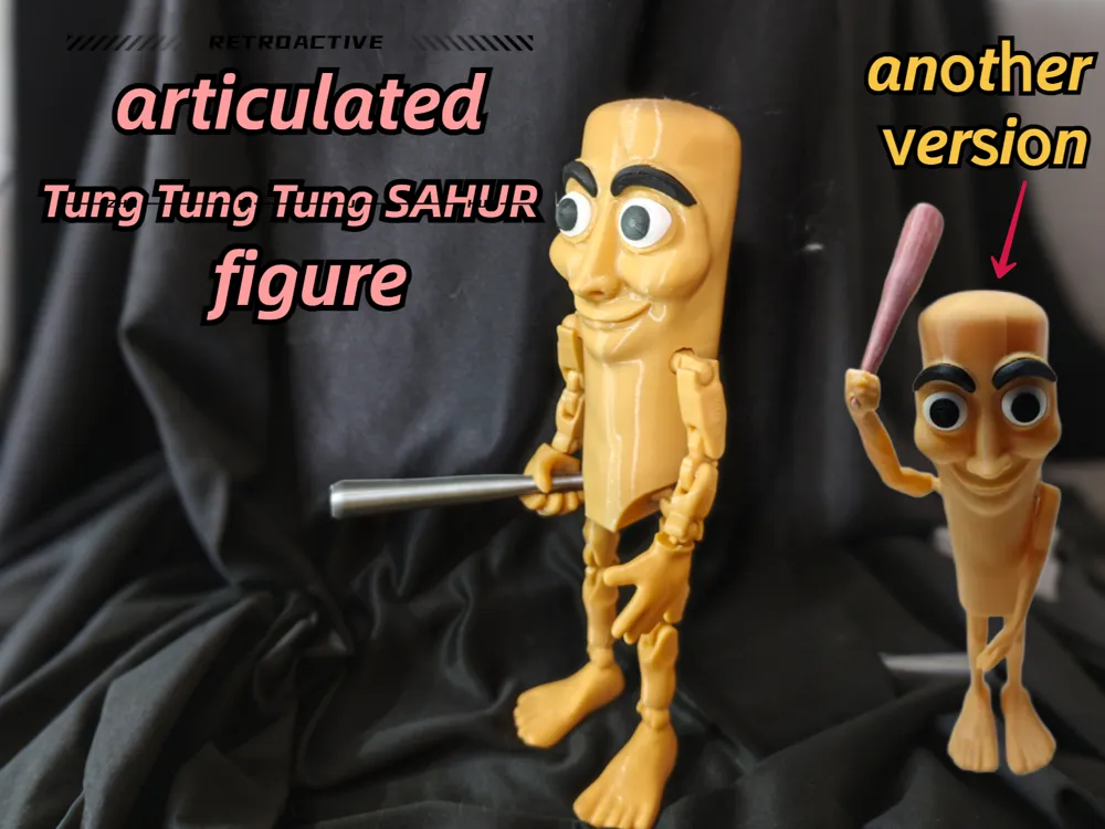 관절이 움직이는 텅텅텅 사후르 피규어 플렉시 by MGT3D