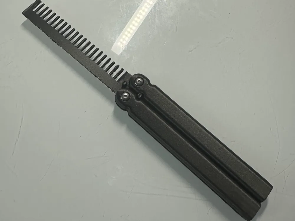 Comb Balisong Free 3D Print Model MakerWorld comb-balisong-free-3d-print-model-makerworld