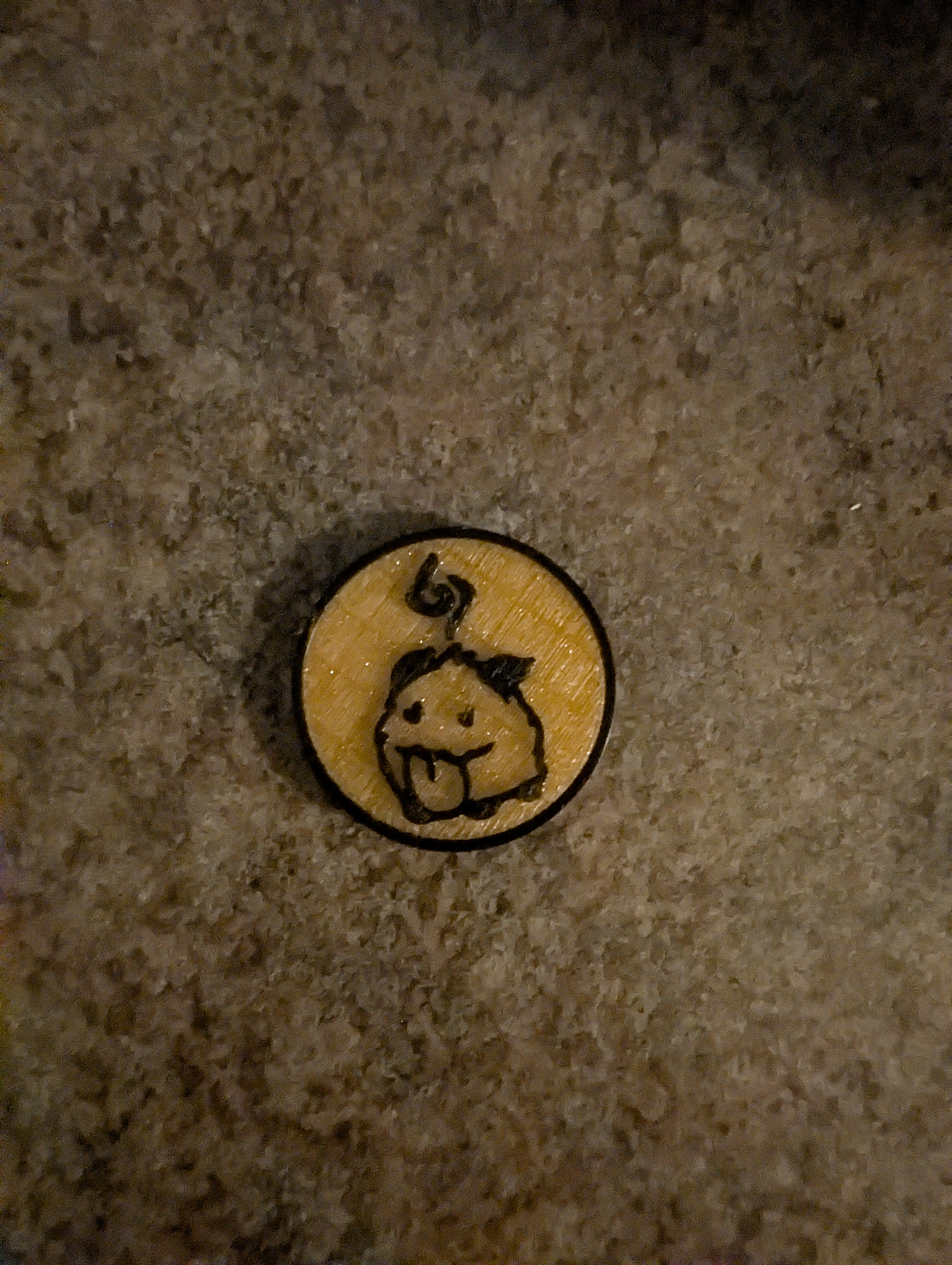 Miniatura 2 do modelo 3D Riftbound Gold Token