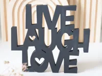 Panneau décoratif « Live Laugh Love » — photo 2