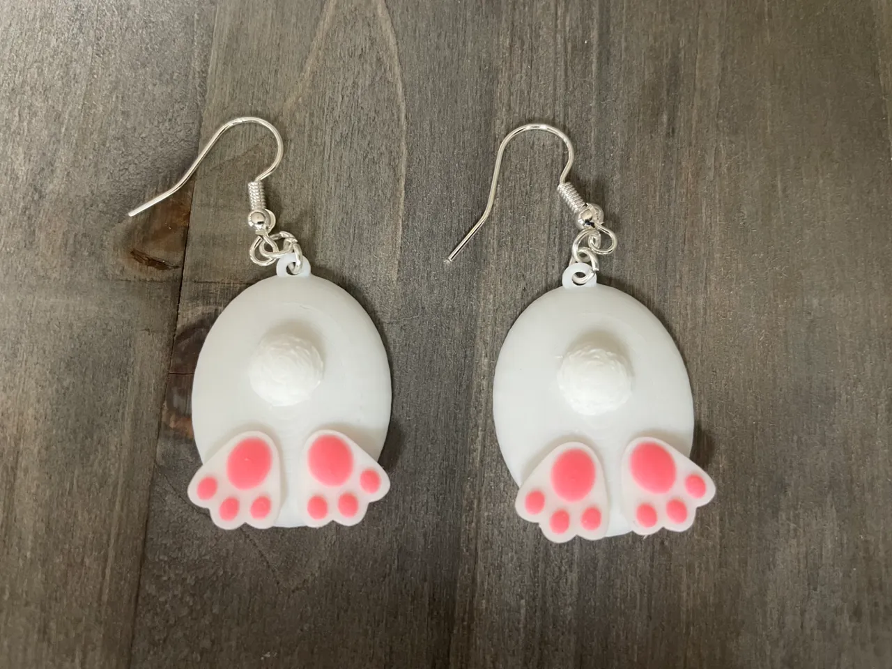 Bunny Butt Earrings view 2