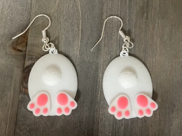 Bunny Butt Earrings