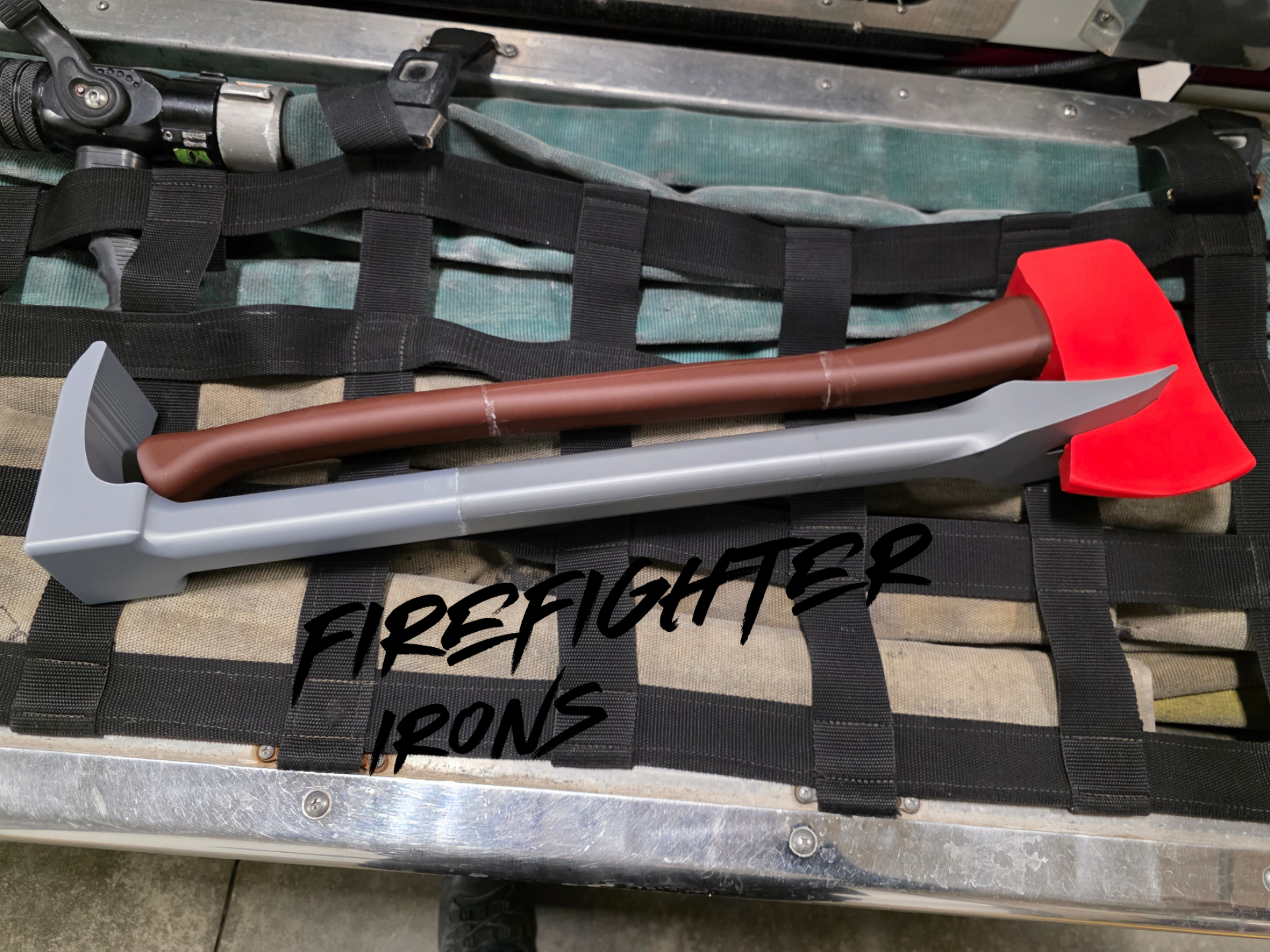 Firefighter Set of Irons - Axe and Halligan Toy