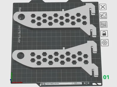 15mm Dowel Twin Slot Racking Spool Holder