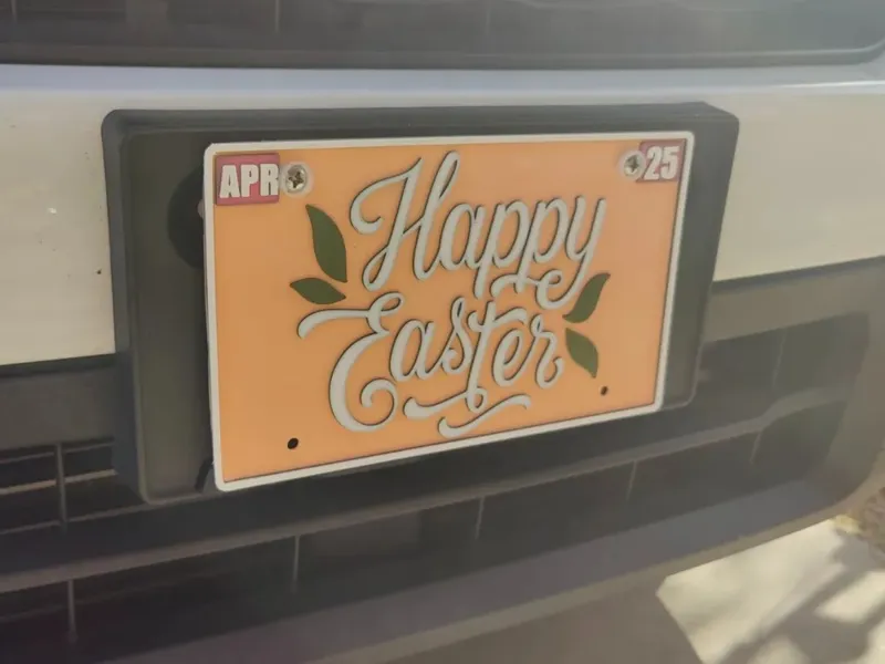 Happy Easter Vanity License Plate