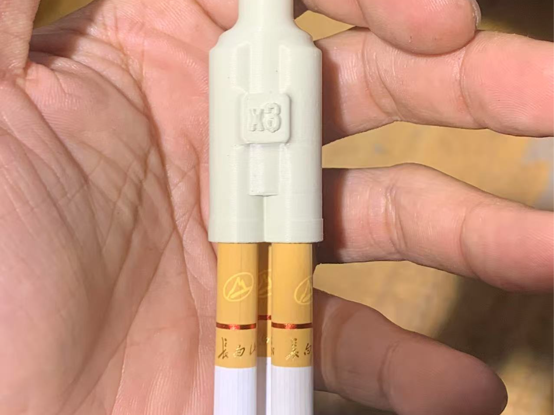 Miniatura 1 do modelo 3D x3猎枪烟嘴 快乐加倍 生命加速器 无需支撑 快速打印 仅需8.1g 送给你的烟友们吧