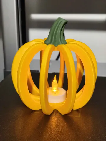 Accesorio de iluminación decorativa: Pumpkin Lantern – LED Tealight Fall Decor — vista de referencia 3