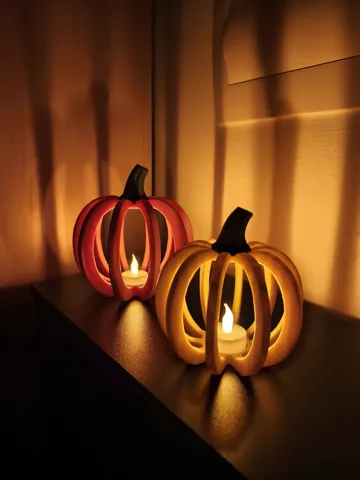 Accesorio de iluminación decorativa: Pumpkin Lantern – LED Tealight Fall Decor — vista de referencia 4