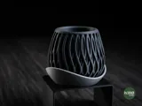 Minimalist Planter with Petal-Shaped Drip Plate