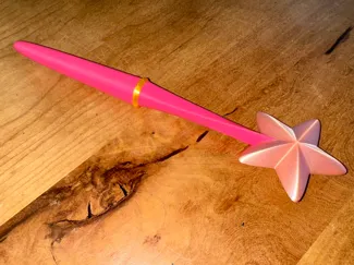 Pincesses Magic Wand printed in 4 part