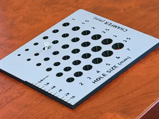 Hole and Chamfer Guage