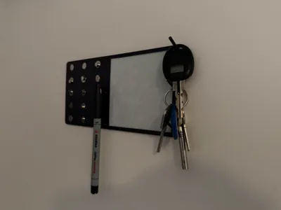 All-in-One Entryway Organizer&Whiteboard Keyholder