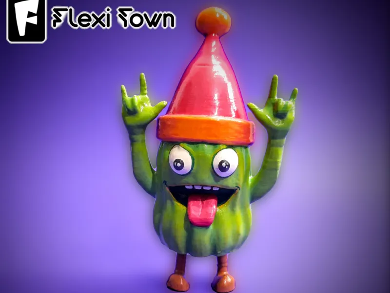 Flexi Print-in-Place Happy Cactus