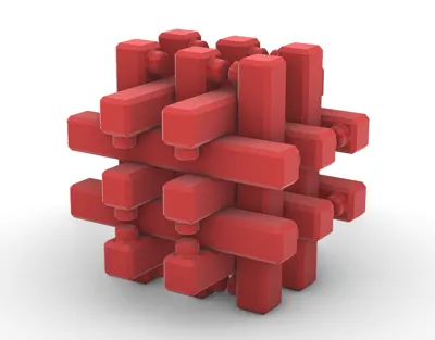 Burr Puzzle Brain Teaser (Burr Series V6)