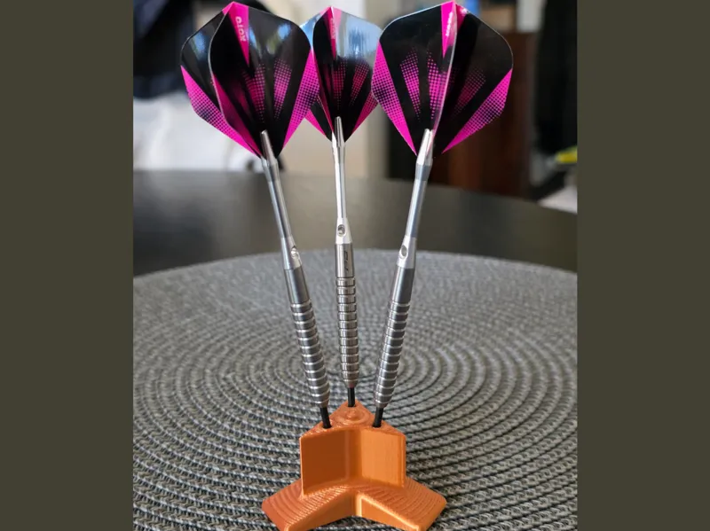 Desktop Stand for Three Darts - Triangle Shaped