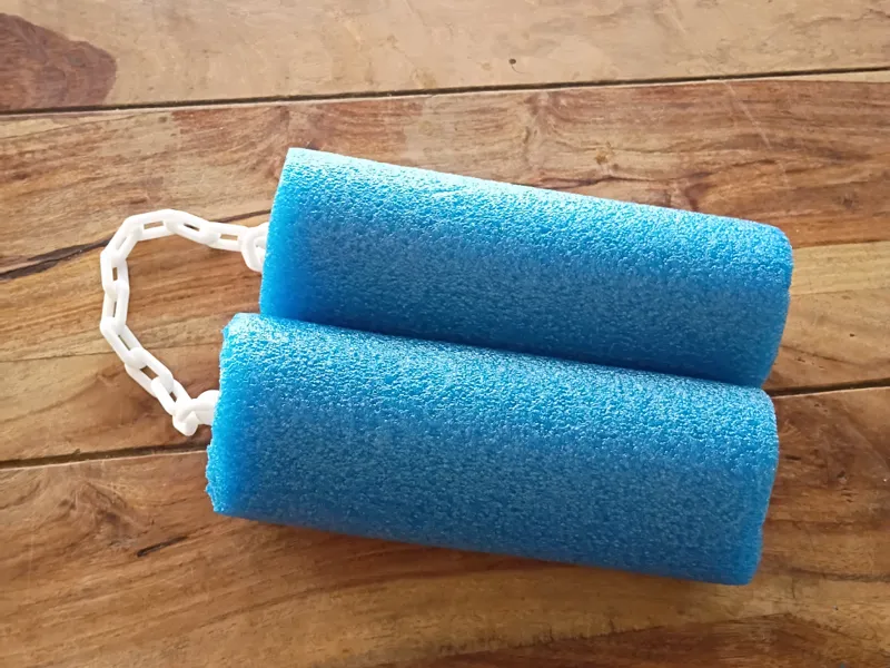 pool noodle numchucks