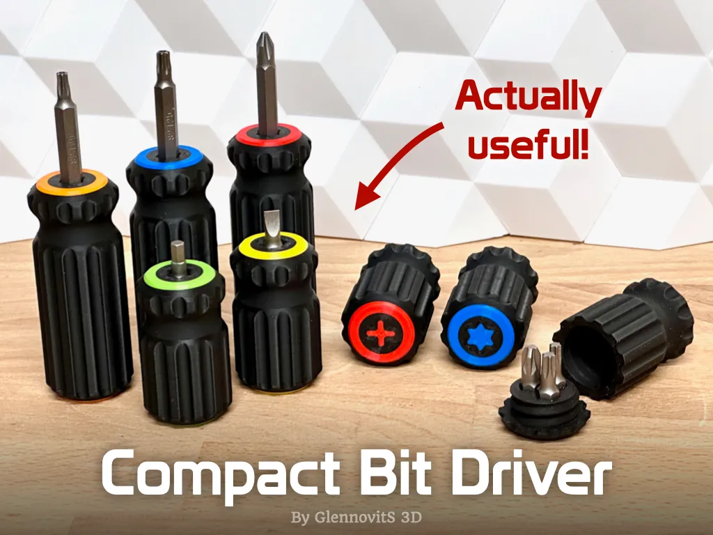 Compact Bit Driver (pocket size screwdriver) view 2