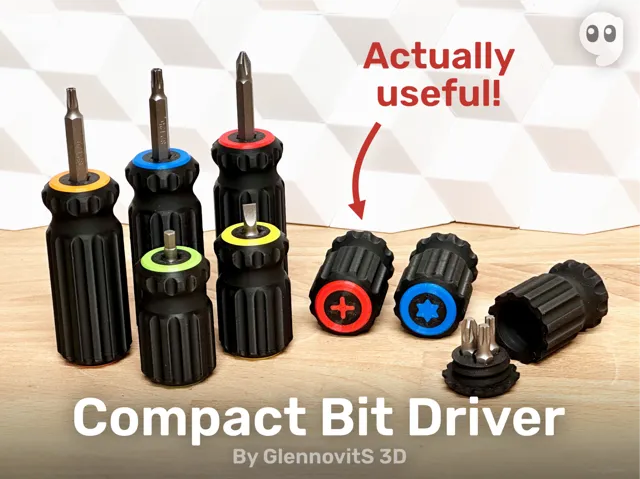 Compact Bit Driver (pocket size screwdriver)