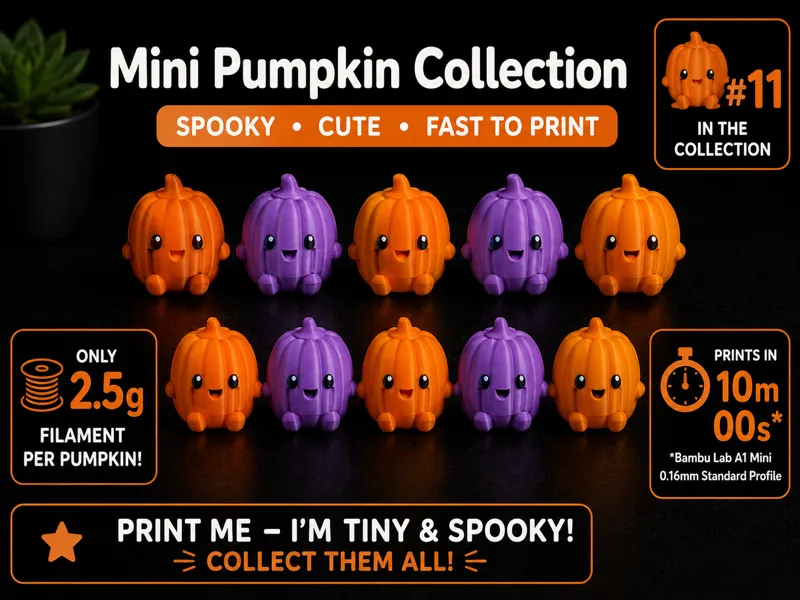 Tiny Pumpkin – Spooky Cute in 10 Minutes! Fun Mini