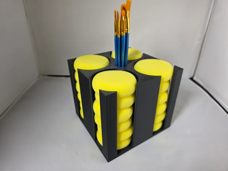 Artist Sponge Desk Storage Rack Square