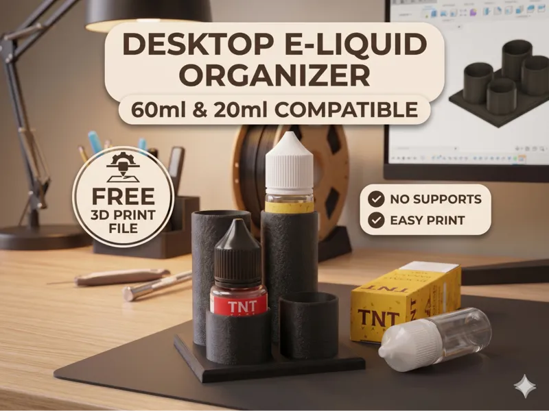 E-Liquid Organizer – Clean Your Vape Station