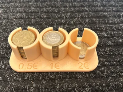 Coin holder for Euros