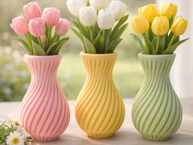 Flower Vase - Spring Twist