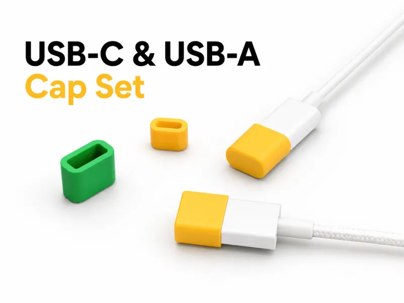 USB-C & USB-A Cable Cap Set