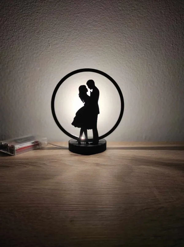 Lampe LED à silhouettes