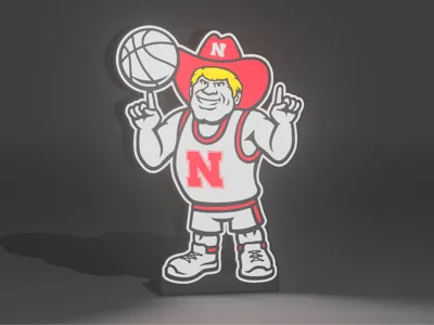 Herbie Husker Basketball Lightbox