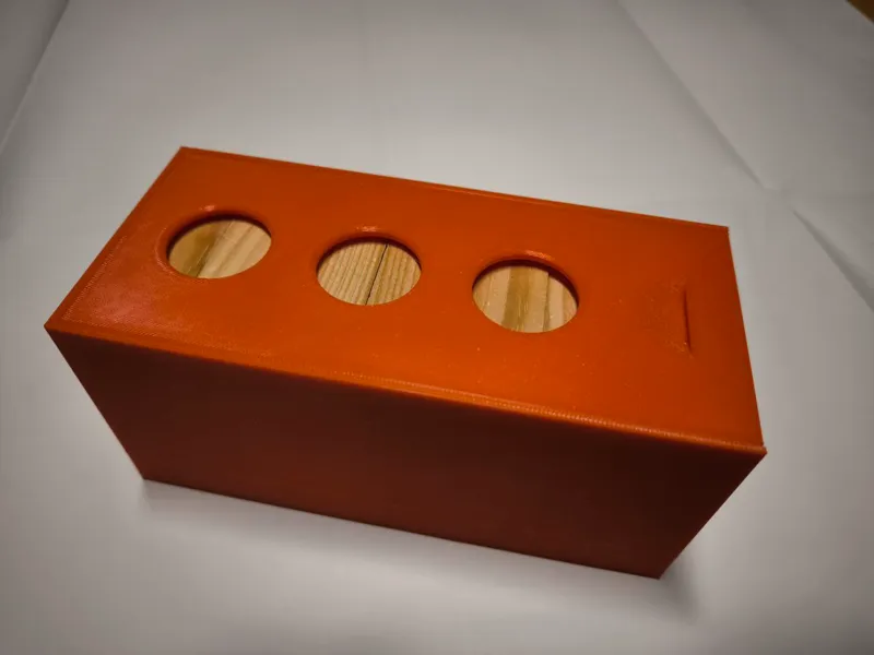Box für 42 Holzbausteine 75mm breit