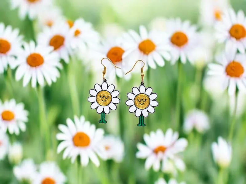 Cute daisy earrings