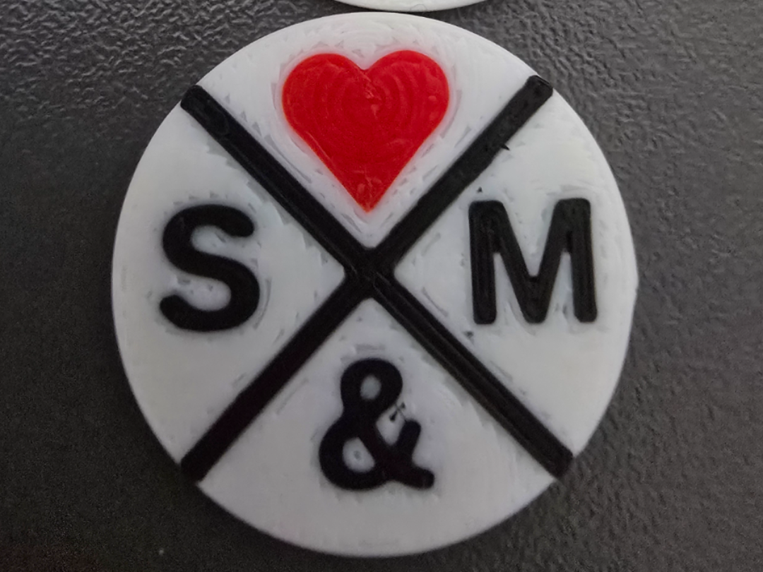 Liebe CHF und Euro v1 Buchstaben anpassbar