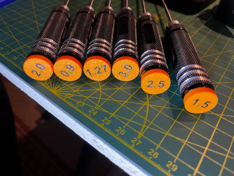 7x Hex driver handle plug