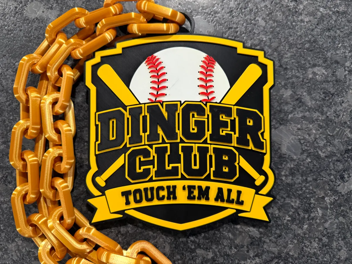 Dinger Club - Home Run Hype Chain - Free 3D Print Model - MakerWorld