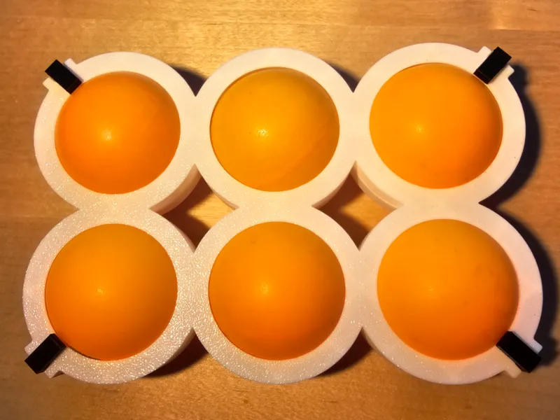 pingpong ball holder for 6 ping pong balls