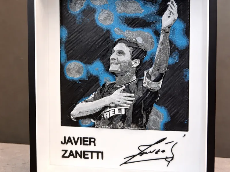 Javier Zanetti Hueforge – Inter Legend Wall Art
