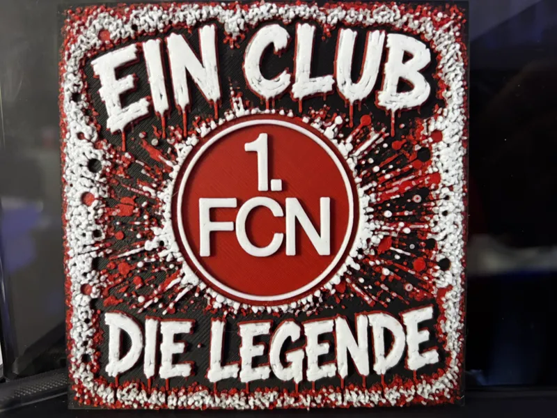 1.FC Nürnberg Club Graffiti FCN Hueforge