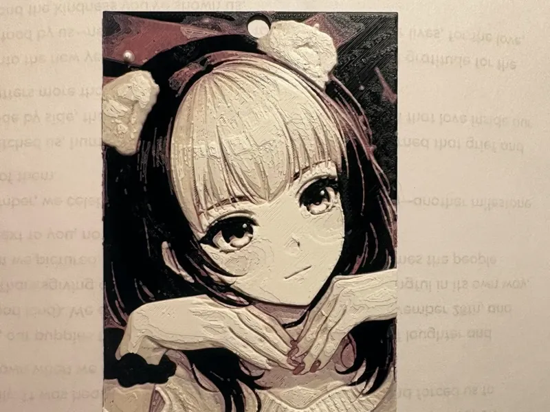 anime girl bookmark