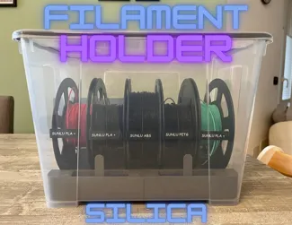 filament holder with silica