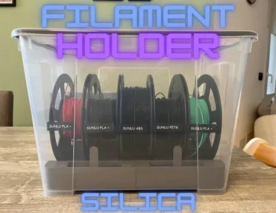 filament holder with silica